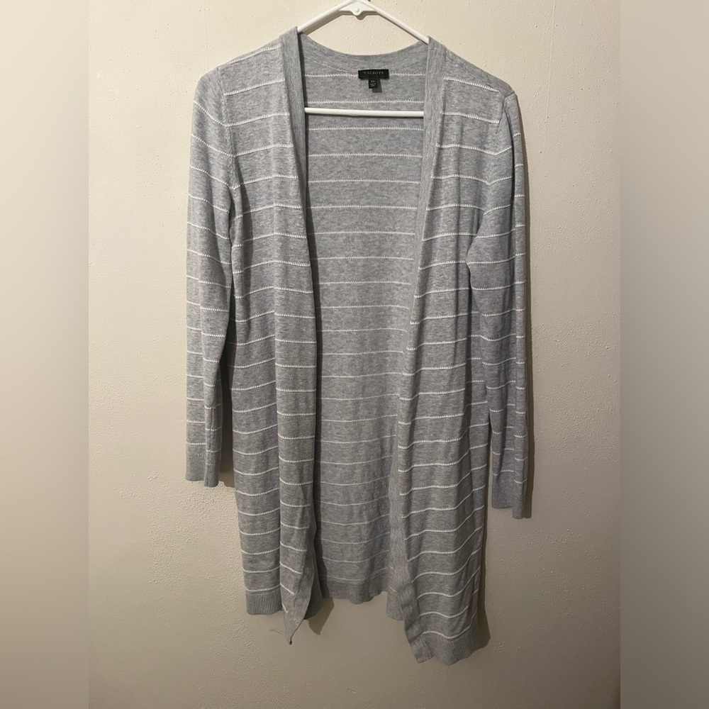Talbots Striped Cardigan